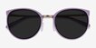 Crush Lavender Acetate, MetalSunglass Frames from EyeBuyDirect, Closed View