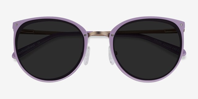 Crush Lavender Acetate-metalSunglass Frames from EyeBuyDirect, Closed View