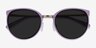 Crush Lavender Acetate-metalSunglass Frames from EyeBuyDirect, Closed View