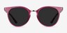Lulu Raspberry Plastic-metalSunglass Frames from EyeBuyDirect, Front View