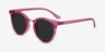 Lulu Raspberry Plastic-metalSunglass Frames from EyeBuyDirect, Angle View