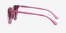 Lulu Raspberry Plastic-metalSunglass Frames from EyeBuyDirect, Side View