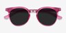 Lulu Raspberry Plastic-metalSunglass Frames from EyeBuyDirect, Closed View