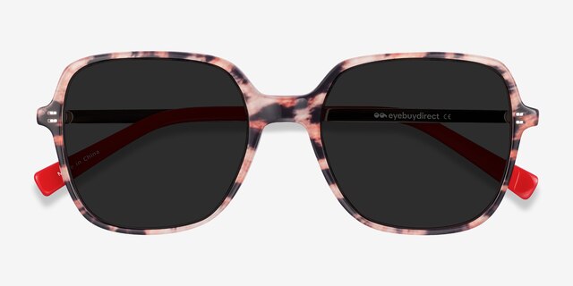 Olga Leopard & Gold Acetate-metalSunglass Frames from EyeBuyDirect, Closed View