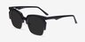 Ilsa Black Acetate-metalSunglass Frames from EyeBuyDirect, Angle View