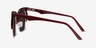Ilsa Burgundy Acetate-metalSunglass Frames from EyeBuyDirect, Side View