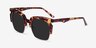 Ilsa Écailles Acetate-metalSoleil de Lunette de vue d'EyeBuyDirect, Vue d'Angle