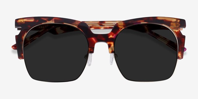 Ilsa Écailles Acetate-metalSoleil de Lunette de vue d'EyeBuyDirect, Vue Rapprochée