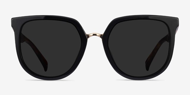 Shannon Black & Tortoise AcetateSunglass Frames from EyeBuyDirect, Front View