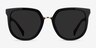 Shannon Black & Tortoise AcetateSunglass Frames from EyeBuyDirect, Front View