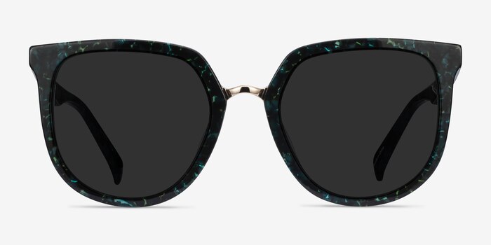 Shannon Green Floral Acetate Sunglass Frames from EyeBuyDirect