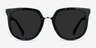 Shannon Green Floral AcetateSunglass Frames from EyeBuyDirect, Front View