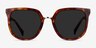 Shannon Tortoise AcetateSunglass Frames from EyeBuyDirect, Front View