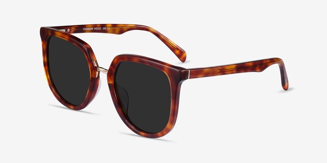 Shannon Tortoise AcetateSunglass Frames from EyeBuyDirect, Angle View