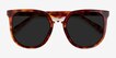Shannon Tortoise AcetateSunglass Frames from EyeBuyDirect, Closed View