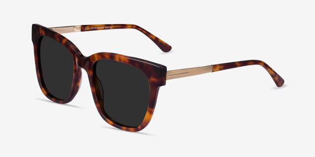 Erica Tortoise Acetate-metalSunglass Frames from EyeBuyDirect, Angle View