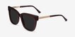 Erica Coffee Acetate, MetalSunglass Frames from EyeBuyDirect, Angle View