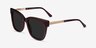 Erica Coffee Acetate-metalSunglass Frames from EyeBuyDirect, Angle View