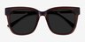 Erica Coffee Acetate-metalSunglass Frames from EyeBuyDirect, Closed View