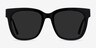 Erica Black Acetate-metalSunglass Frames from EyeBuyDirect, Front View