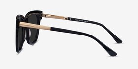 Erica Noir Acetate-metal Soleil de Lunette de vue d'EyeBuyDirect, Vue de Côté