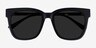 Erica Black Acetate-metalSunglass Frames from EyeBuyDirect, Closed View