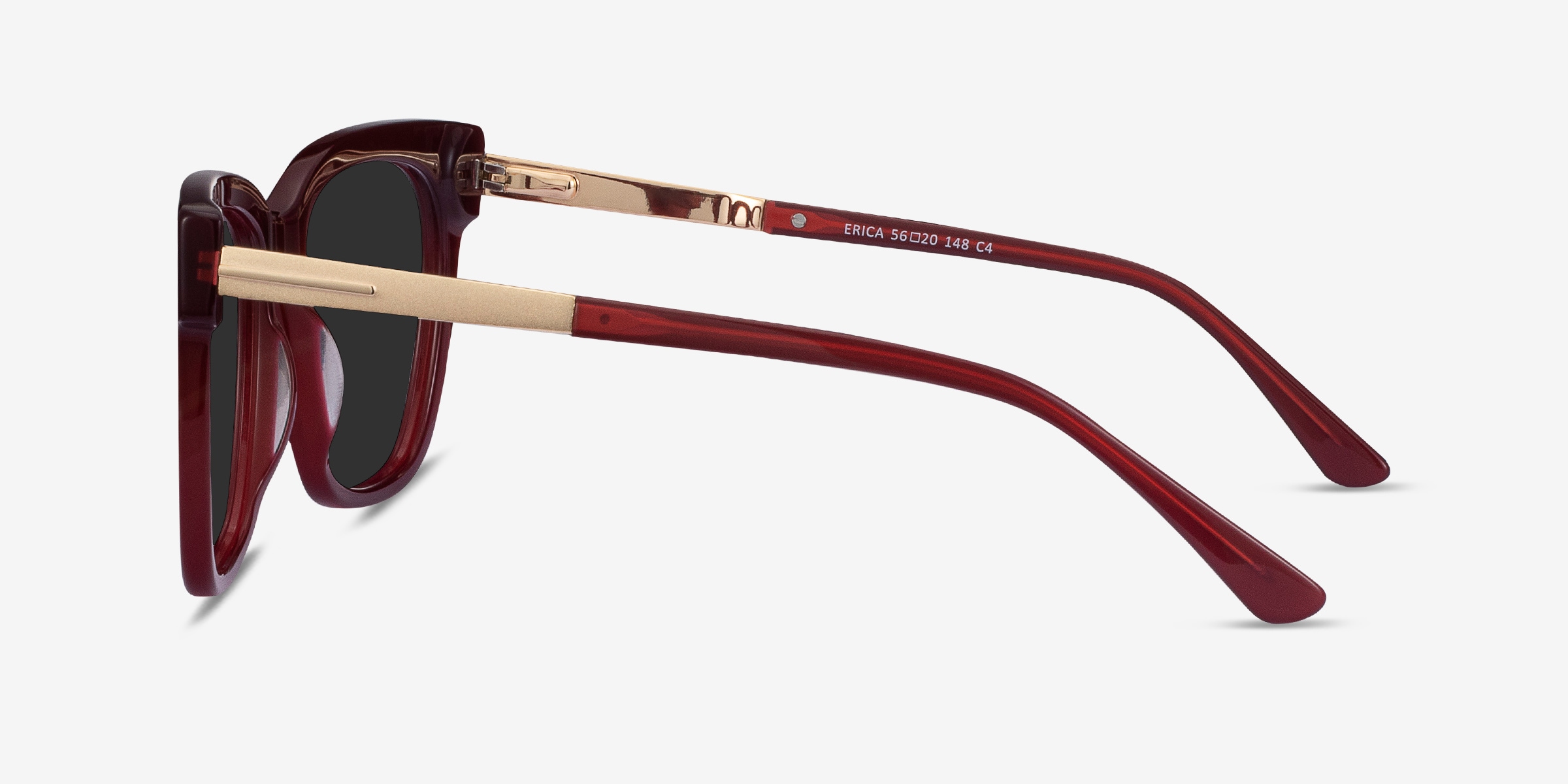 Erica - Square Black Frame Sunglasses For Women | Eyebuydirect