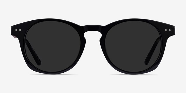 Pangea Black AcetateSunglass Frames from EyeBuyDirect, Front View
