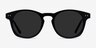 Pangea Black AcetateSunglass Frames from EyeBuyDirect, Front View