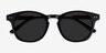 Pangea Black AcetateSunglass Frames from EyeBuyDirect, Closed View