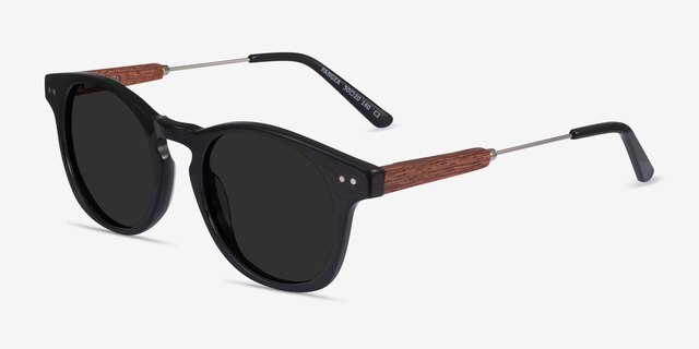 Pangea Dark Green AcetateSunglass Frames from EyeBuyDirect, Angle View