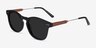 Pangea Dark Green AcetateSunglass Frames from EyeBuyDirect, Angle View
