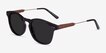 Pangea Aubergine MetalSunglass Frames from EyeBuyDirect, Angle View