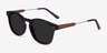 Pangea Aubergine AcetateSunglass Frames from EyeBuyDirect, Angle View