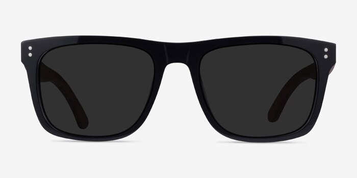 Grow Black & Wood Acetate Sunglass Frames from EyeBuyDirect