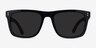 Grow Black & Wood AcetateSunglass Frames from EyeBuyDirect, Front View