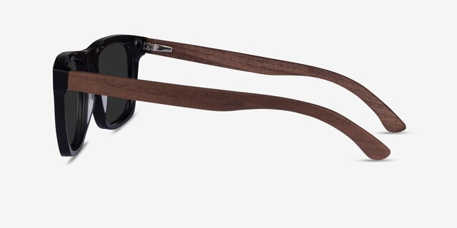 Grow Black & Wood AcetateSunglass Frames from EyeBuyDirect, Side View