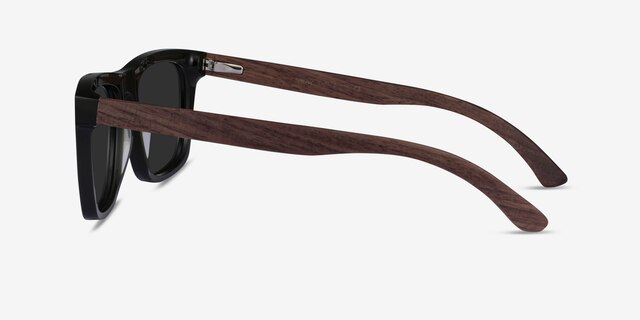 Grow Dark Green & Wood AcetateSunglass Frames from EyeBuyDirect, Side View