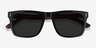 Grow Dark Green & Wood AcetateSunglass Frames from EyeBuyDirect, Closed View