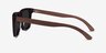 Grow Dark Brown & Wood AcetateSunglass Frames from EyeBuyDirect, Side View