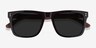 Grow Dark Brown & Wood AcetateSunglass Frames from EyeBuyDirect, Closed View