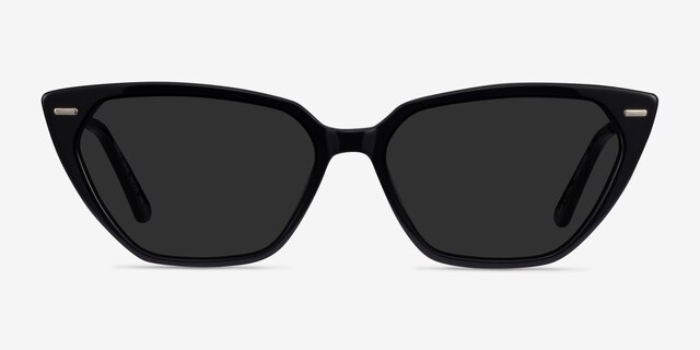 Santa Cruz Black AcetateSunglass Frames from EyeBuyDirect, Front View