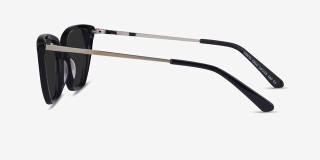 Santa Cruz Black AcetateSunglass Frames from EyeBuyDirect, Side View