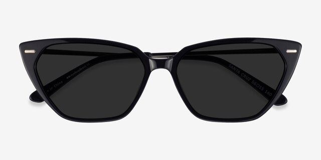 Santa Cruz Black AcetateSunglass Frames from EyeBuyDirect, Closed View