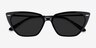Santa Cruz Black AcetateSunglass Frames from EyeBuyDirect, Closed View