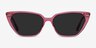 Santa Cruz Clear Pink AcetateSunglass Frames from EyeBuyDirect, Front View