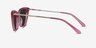 Santa Cruz Clear Pink AcetateSunglass Frames from EyeBuyDirect, Side View