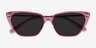 Santa Cruz Clear Pink AcetateSunglass Frames from EyeBuyDirect, Closed View