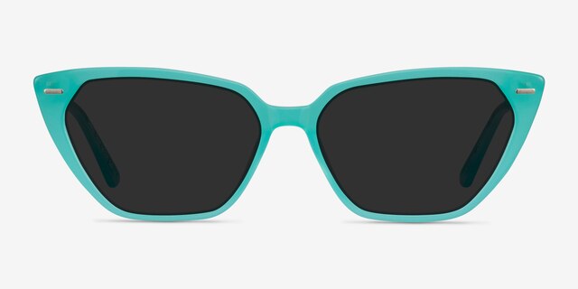 Santa Cruz Blue AcetateSunglass Frames from EyeBuyDirect, Front View
