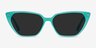 Santa Cruz Blue AcetateSunglass Frames from EyeBuyDirect, Front View